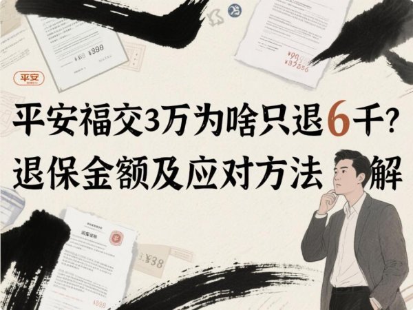 证券配资开户网 平安福交3万为啥只退6千？退保金额及应对方法详解
